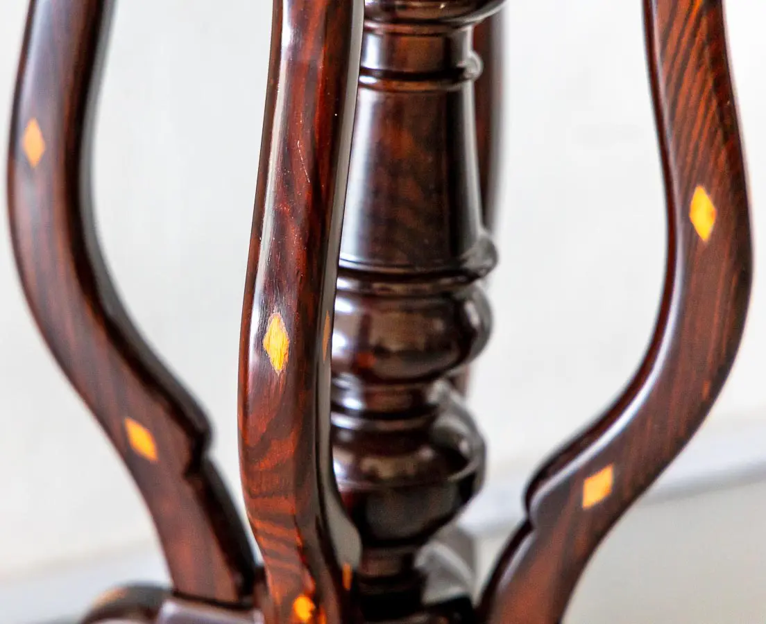 Antique Side Tables - Portuguese Colonial Rosewood Marble Top Table - The Past Perfect Collection - Singapore