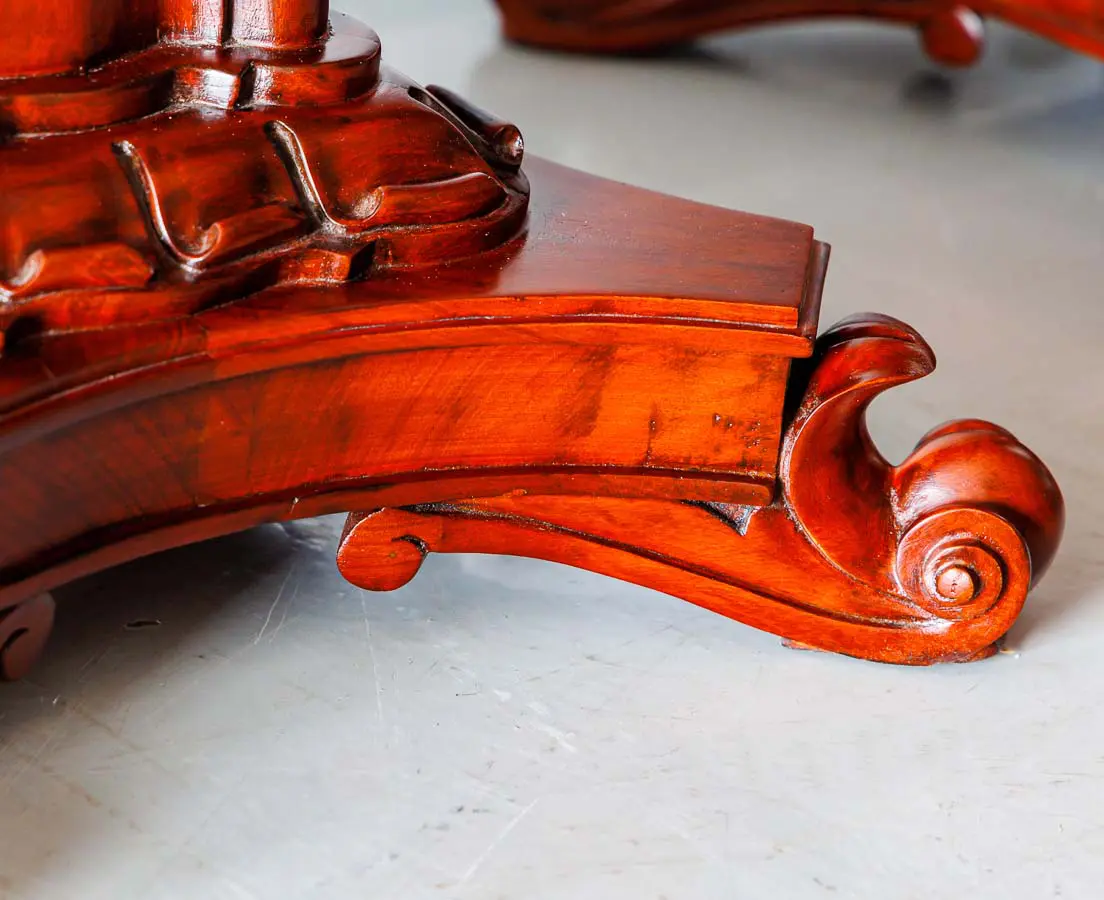 Antique Side Tables - Pair of British Colonial Mahogany Side Tables - The Past Perfect Collection - Singapore