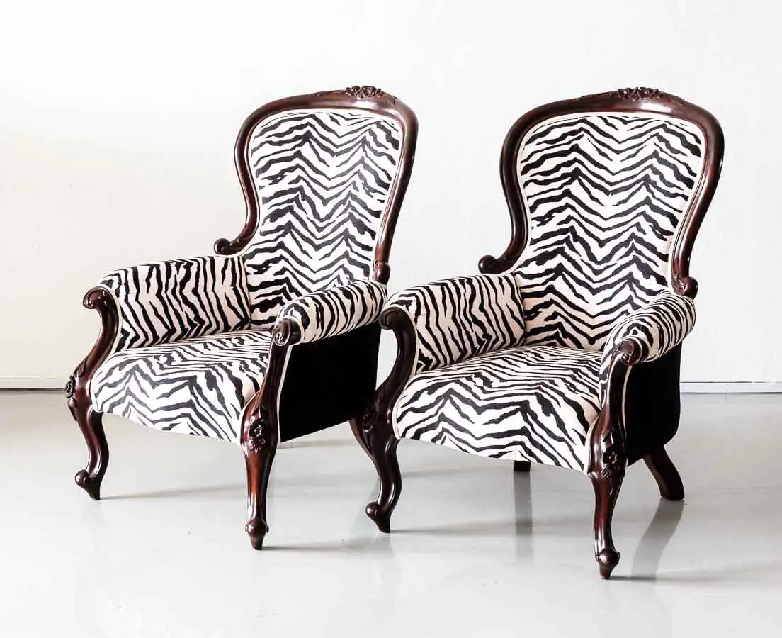 Antique Rosewood Armchairs - The Past Perfect Collection - Singapore