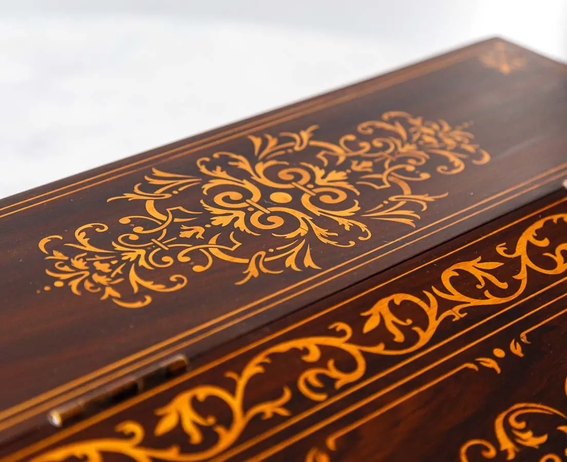 Antique British Colonial Writing Slope Box - The Past Perfect Collection - Singapore