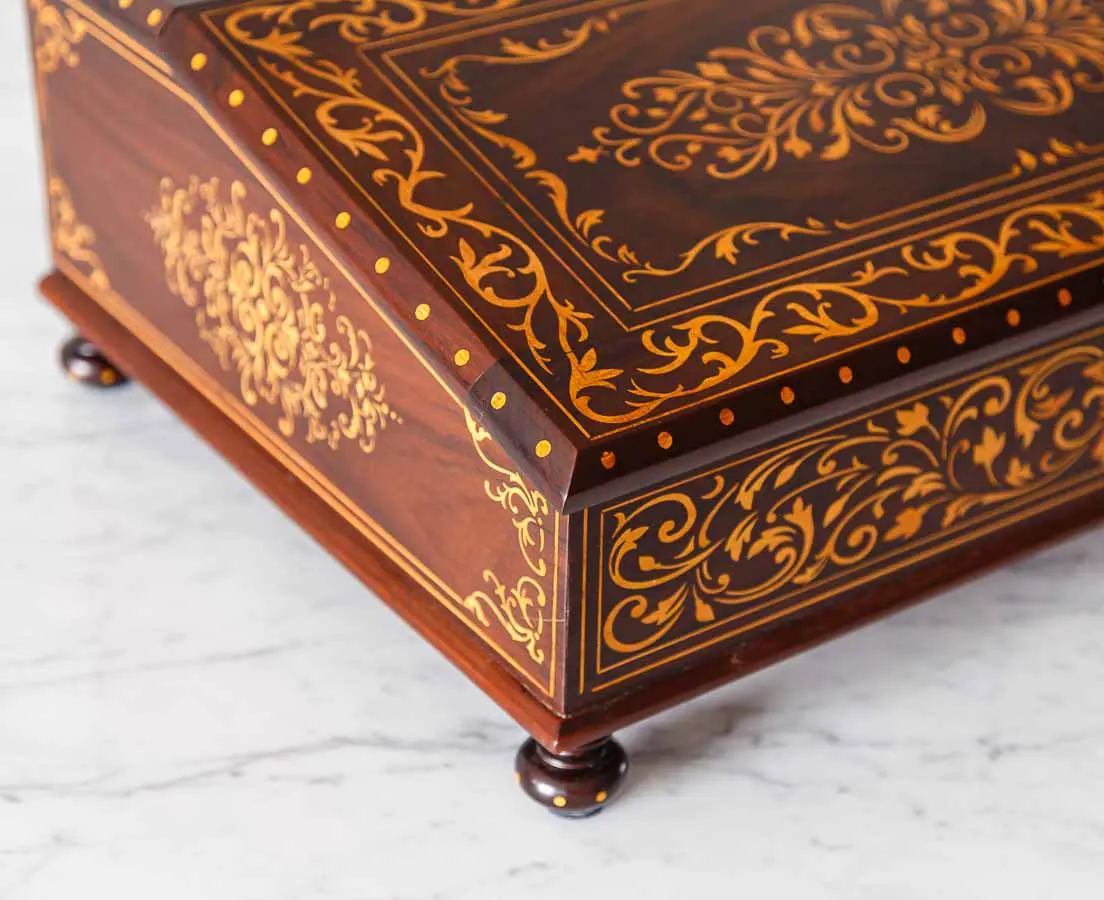 Antique British Colonial Writing Slope Box - The Past Perfect Collection - Singapore