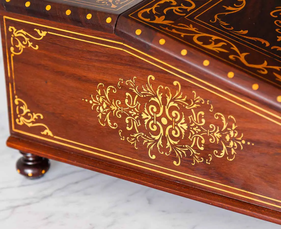 Antique British Colonial Writing Slope Box - The Past Perfect Collection - Singapore
