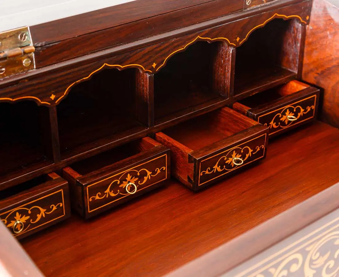 Antique British Colonial Writing Slope Box - The Past Perfect Collection - Singapore