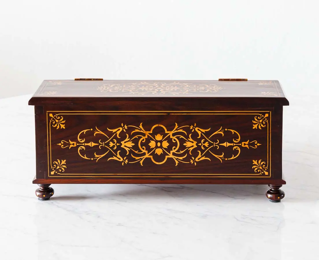 Antique British Colonial Writing Slope Box - The Past Perfect Collection - Singapore