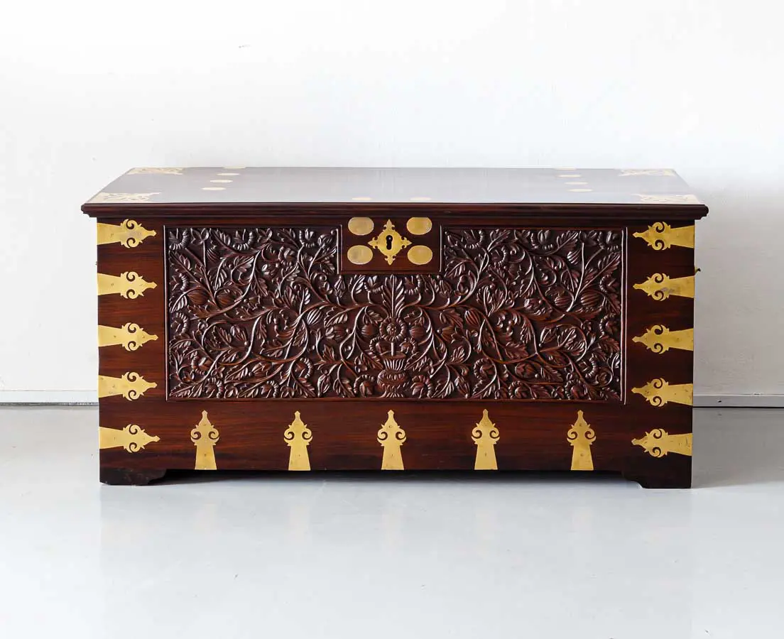 Antique Portuguese Colonial Malabar Chest - The Past Perfect Collection - Singapore