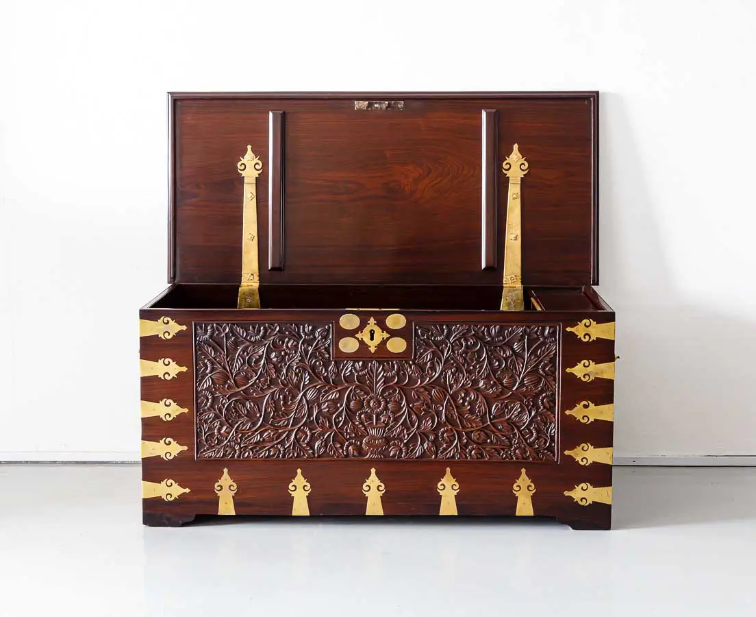 Antique Portuguese Colonial Malabar Chest - The Past Perfect Collection - Singapore