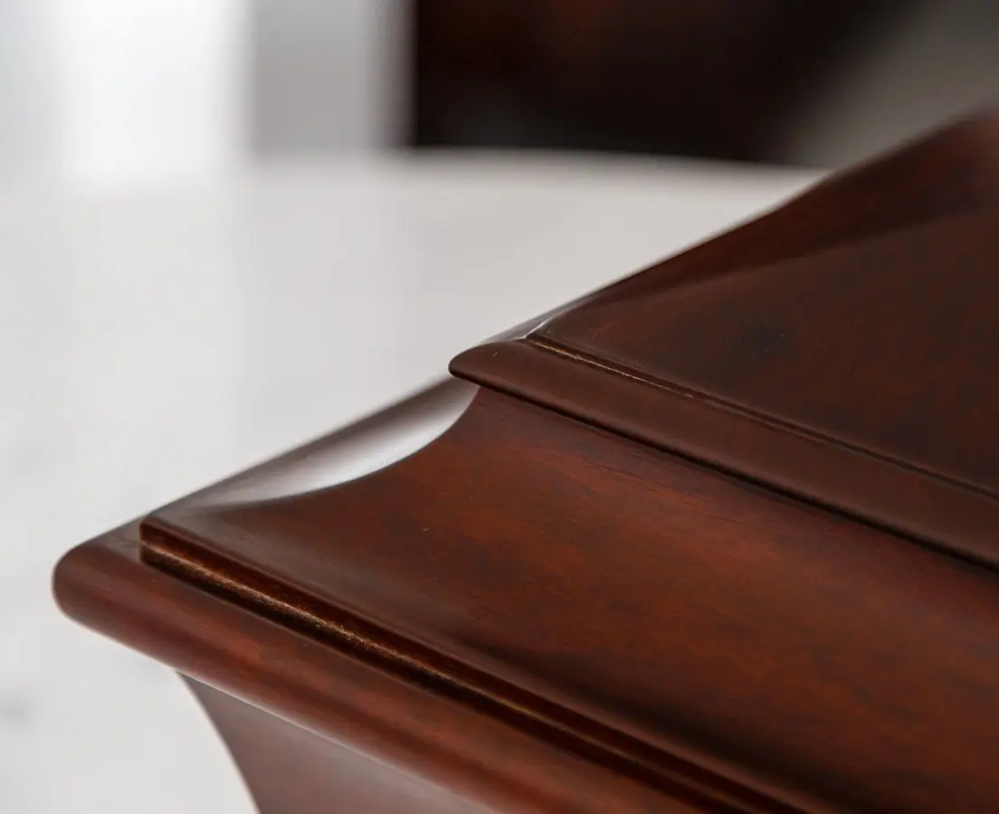 British Colonial Mahogany Tea Caddy - The Past Perfect Collection - Singapore