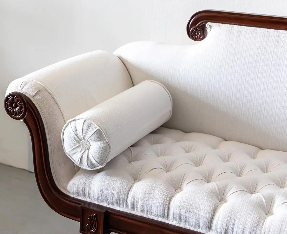 Antique Sofas - Britsh Colonial Mahogay Sofa - The Past Perfect Collection Singapore