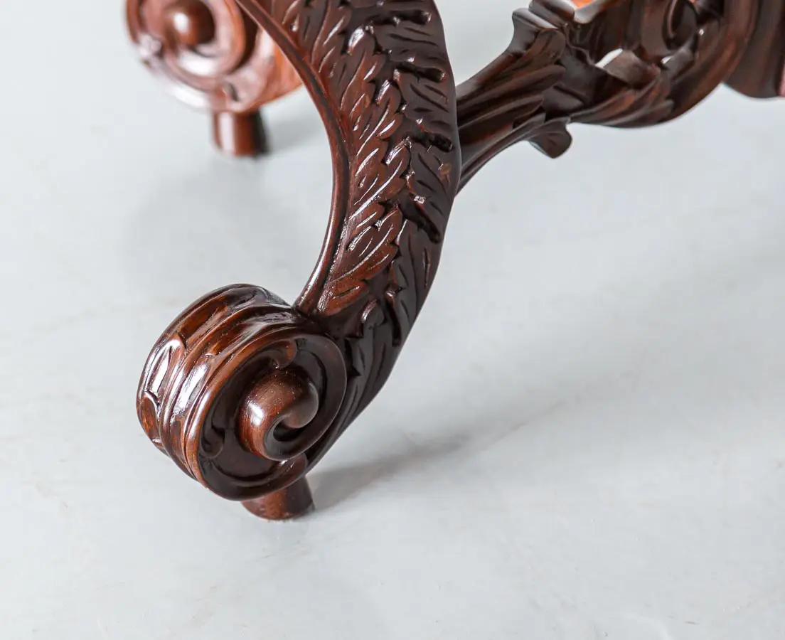 Antique Tables - British Colonial Oval Rosewood Center Table - The Past Perfect Collection - Singapore