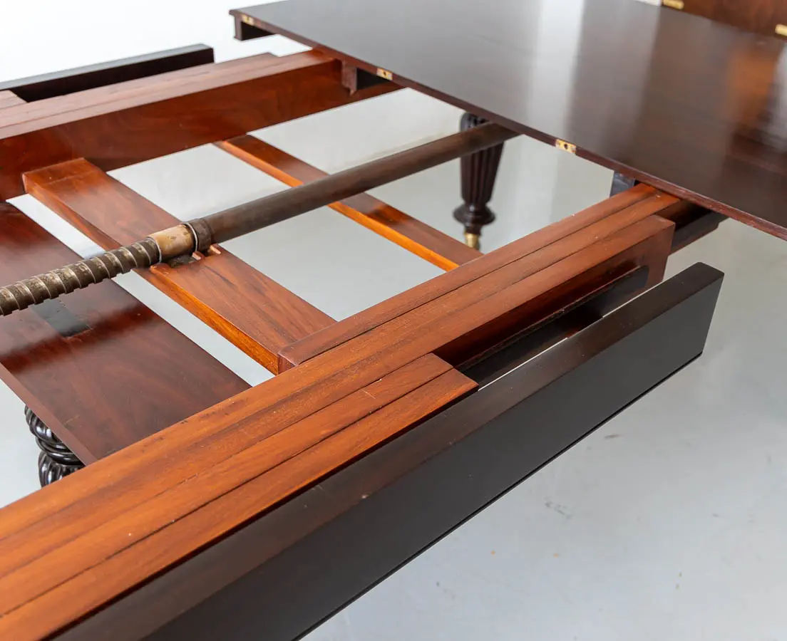British Colonial Rosewood Extending Dining Table - The Past Perfect Collection - Singapore