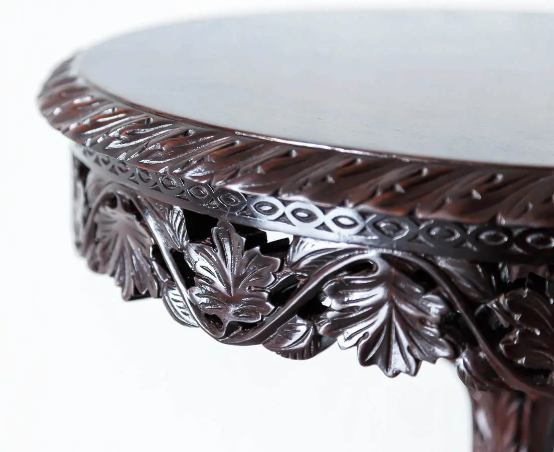 Antique Side Tables - British Colonial Rosewood Side Table - The Past Perfect Collection - Singapore