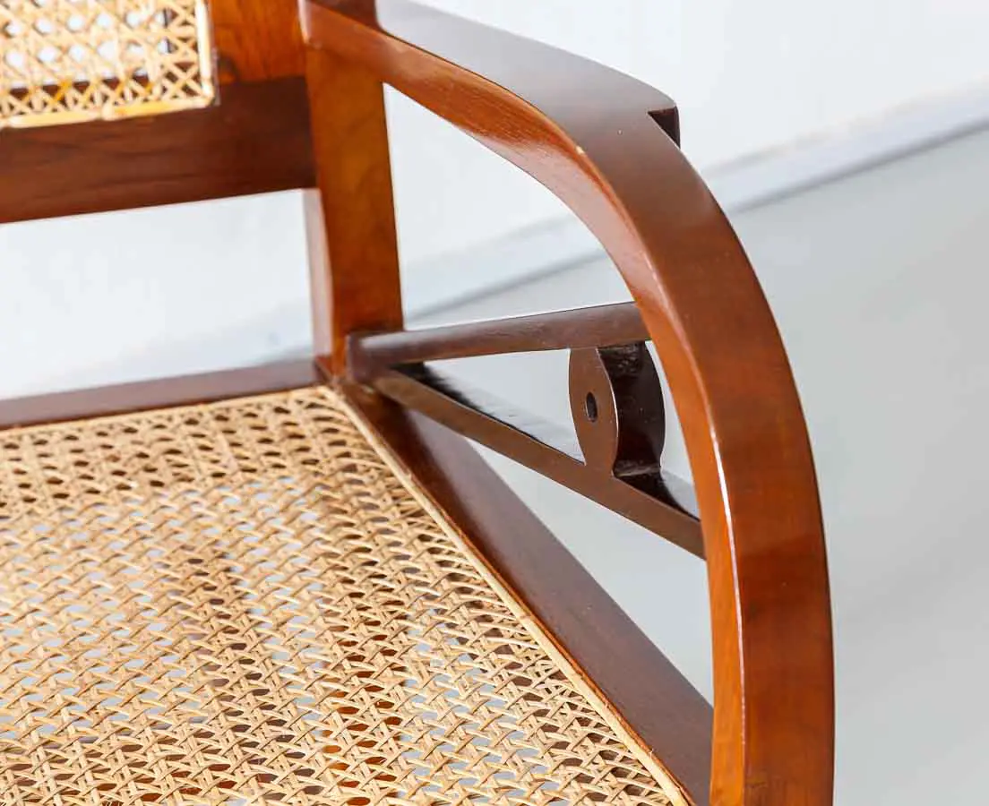Art Deco Furniture - Teakwood Art Deco Rocking Chair - The Past Perfect Collection - Singapore