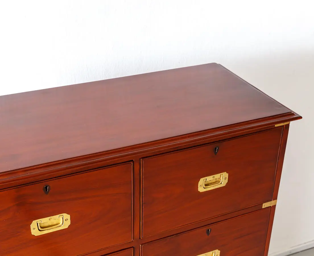 British Colonial Mahogany Chest of Drawers - The Past Perfect Collection - Singapore