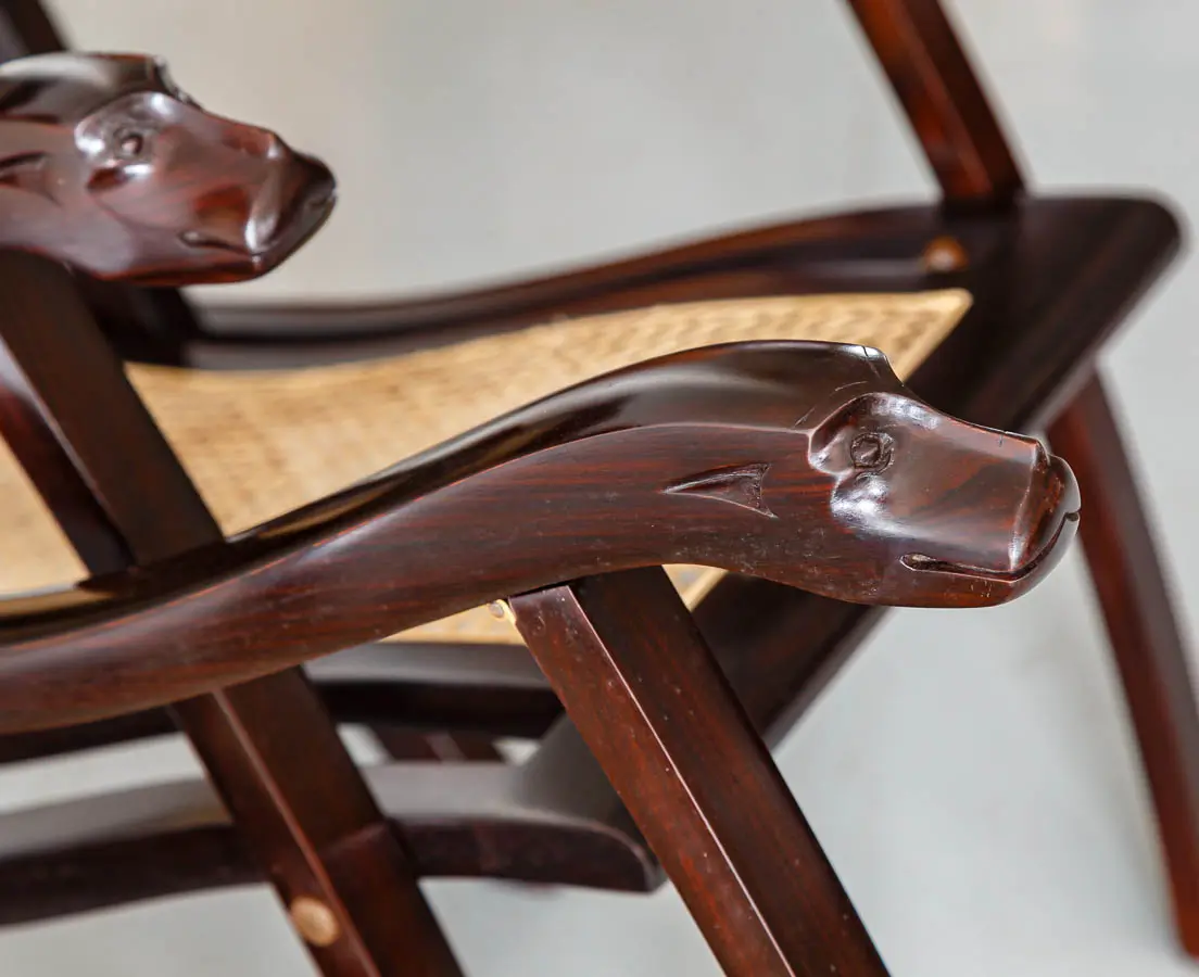Antique Chairs - Portuguese Colonial Folding Chairs - The Past Perfect Collection - Singapore