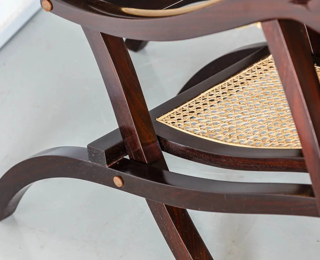 Antique Chairs - Portuguese Colonial Folding Chairs - The Past Perfect Collection - Singapore CHA-319 9L