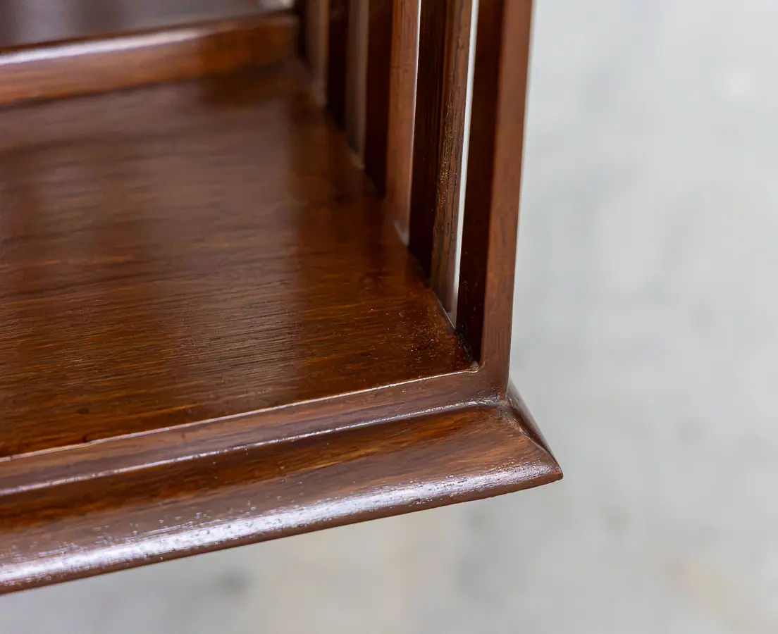 Teakwood revolving bookcase