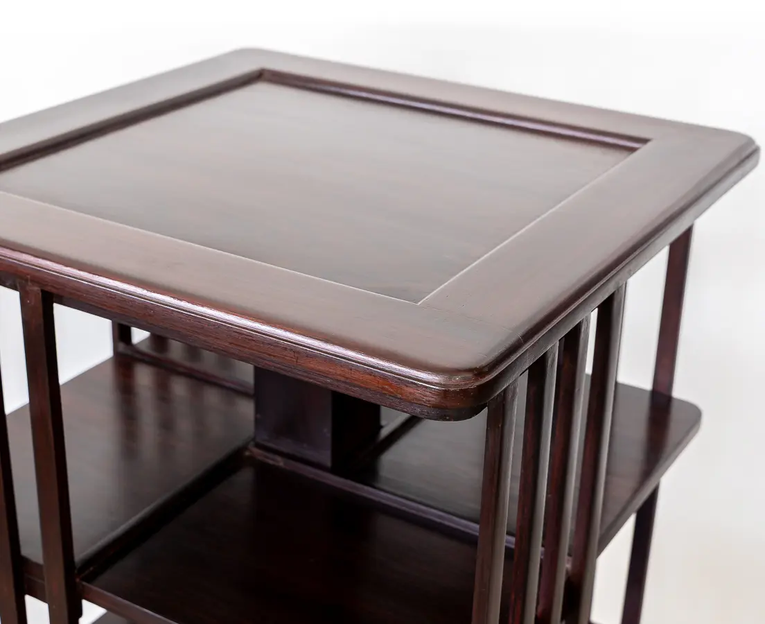 Rosewood Revolving Bookcase