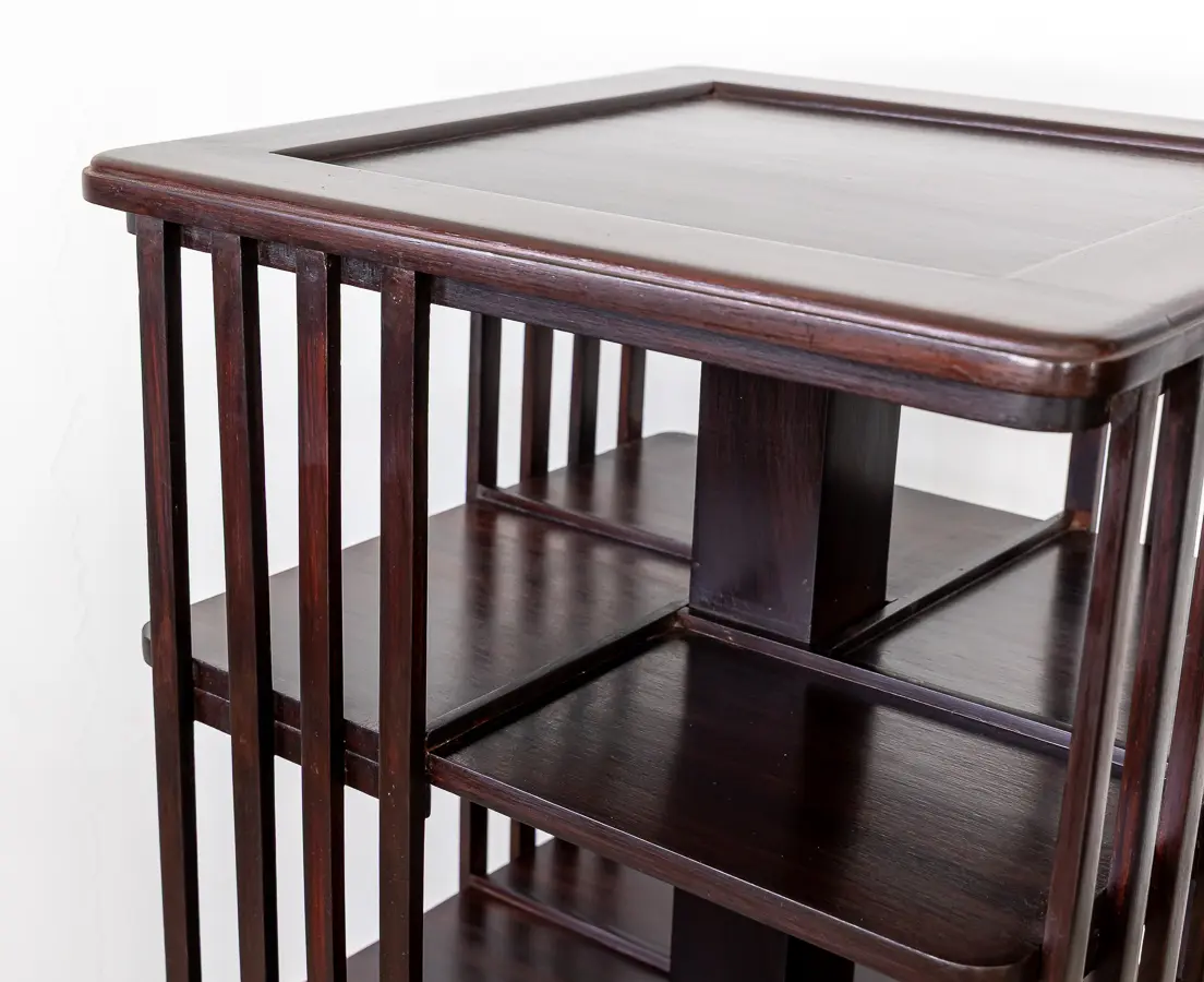 Rosewood Revolving Bookcase