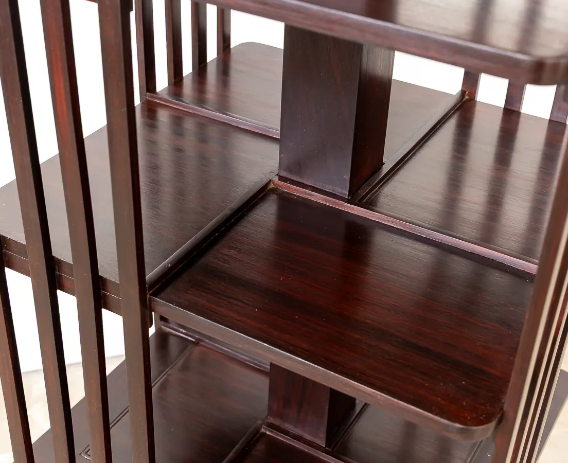 Rosewood Revolving Bookcase