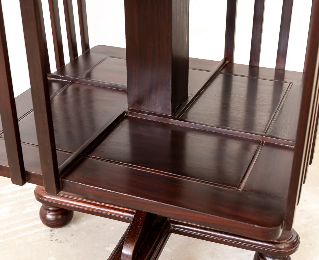 Rosewood Revolving Bookcase