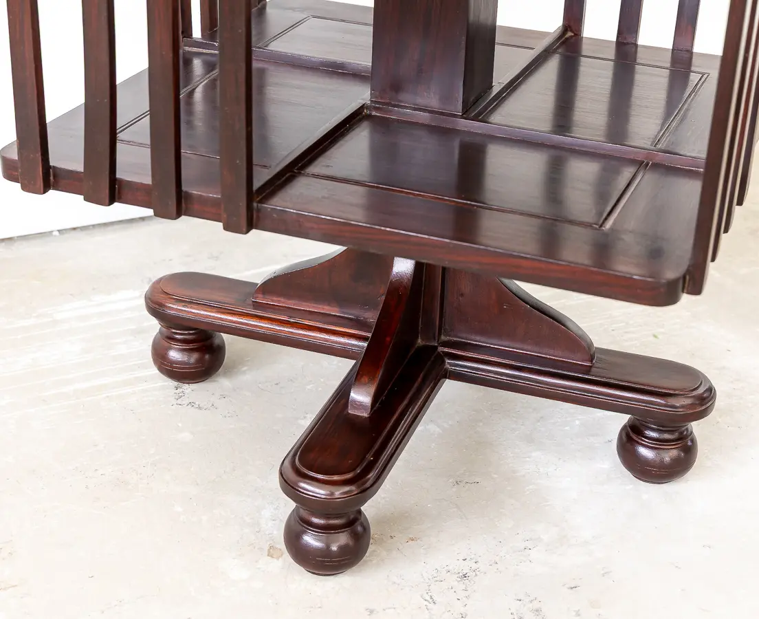 Rosewood Revolving Bookcase