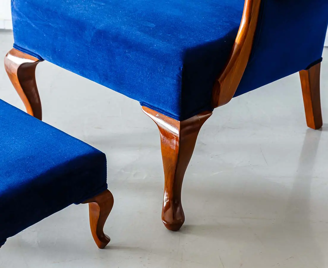 Antique Chairs - British Colonial Wing Chair - The Past Perfect Collection - Singapore