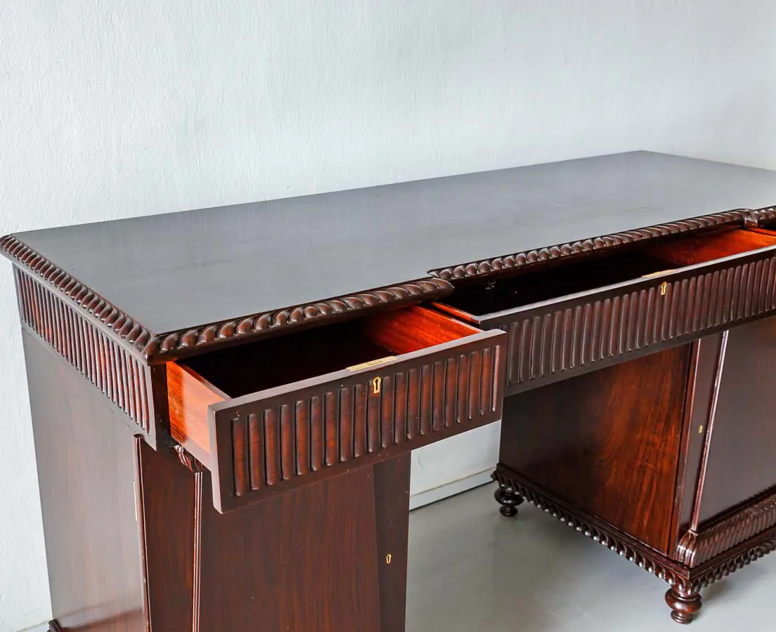 Antique Cupboards - British Colonial Rosewood Sideboard - The Past Perfect Collection - Singapore