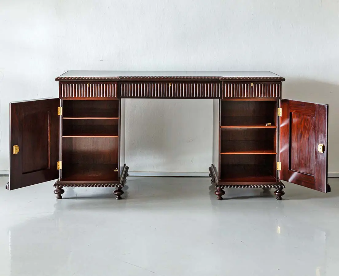 Antique Cupboards - British Colonial Rosewood Sideboard - The Past Perfect Collection - Singapore