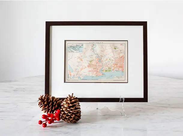 Antique Map Singapore - The Past Perfect Collection - Singapore