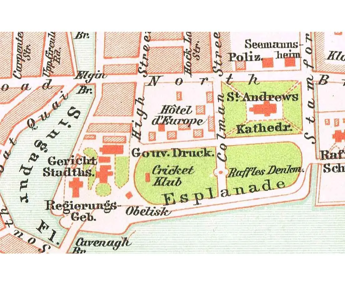 Antique Map Singapore - The Past Perfect Collection - Singapore