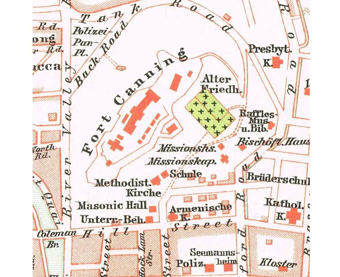 Antique Map Singapore - The Past Perfect Collection - Singapore