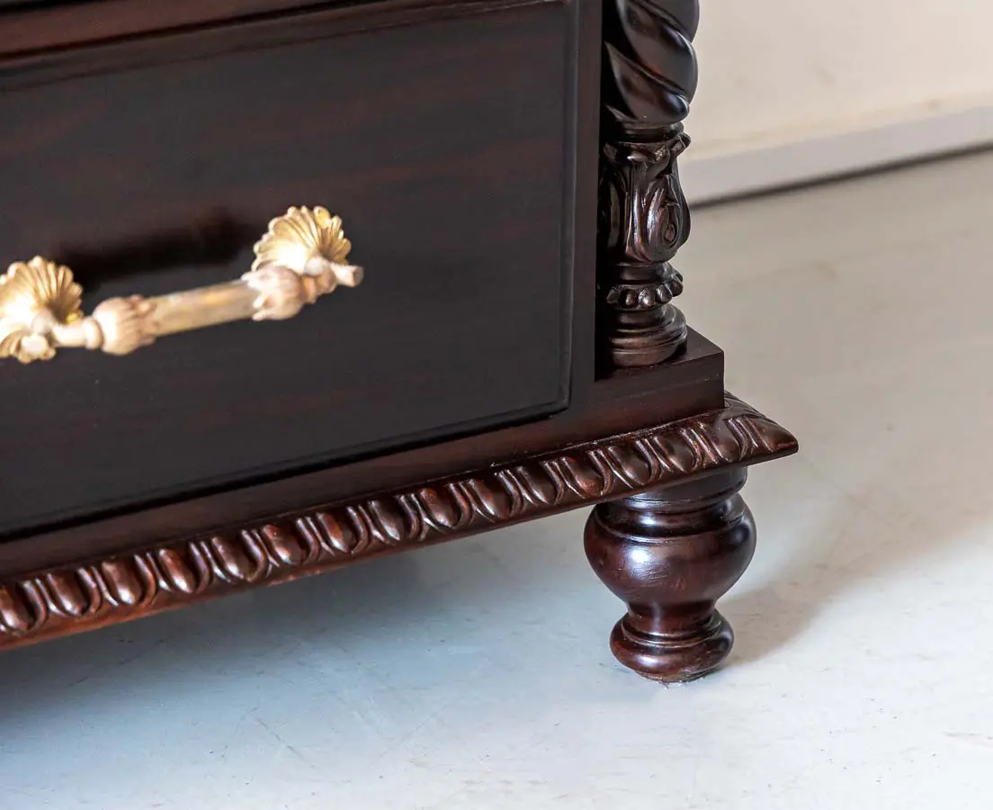 Antique Rosewood Secretaire Chest of Drawers - The Past Perfect Collection - Singapore