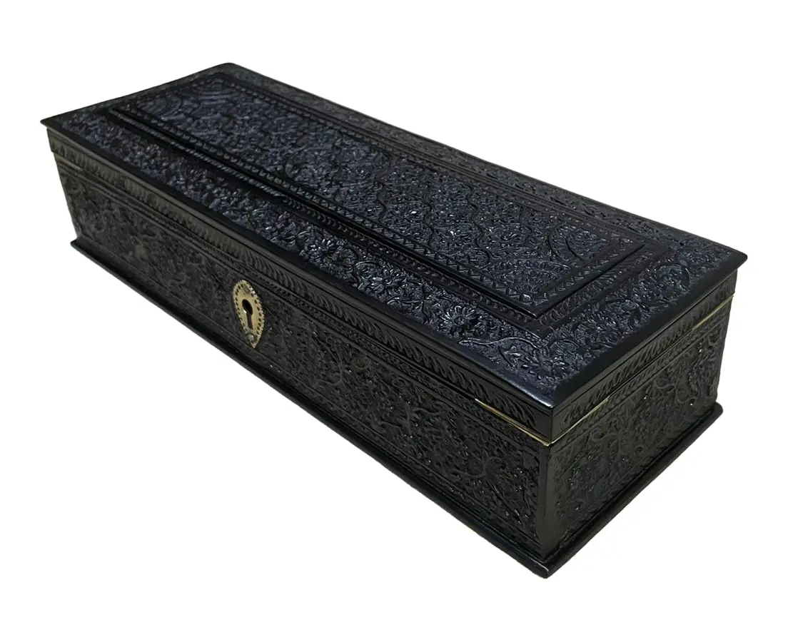 British Colonial Ebony Pen Box