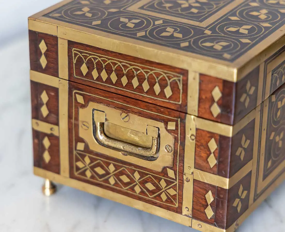 Perfume Box Brass Carrying Handle- The Past Perfect Collection - Singapore