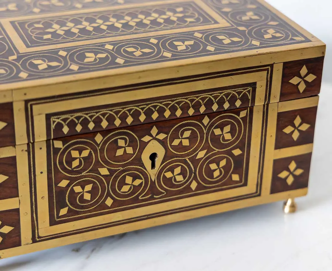Perfume Box inlaid with Brass- The Past Perfect Collection - Singapore