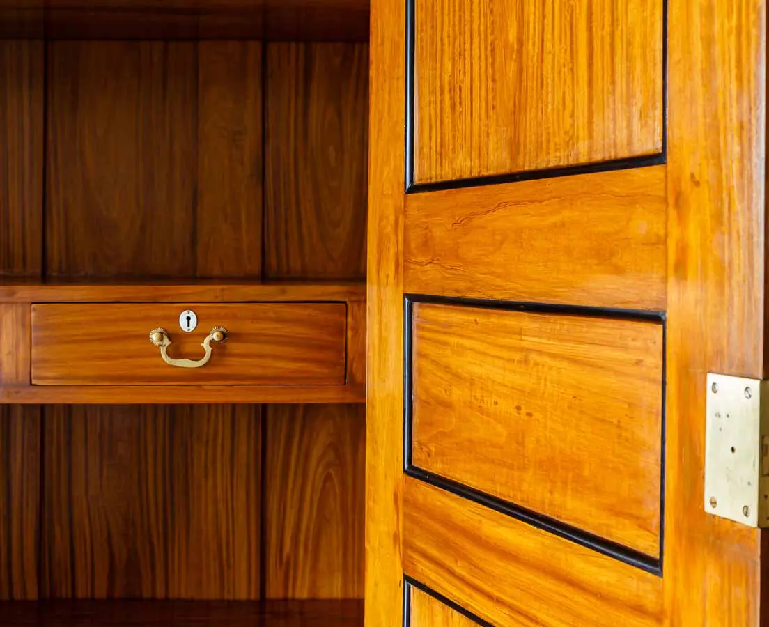 Antique Cupboards - Dutch Colonial Satinwood & Ebony Cupboard - The Past Perfect Collection - Singapore