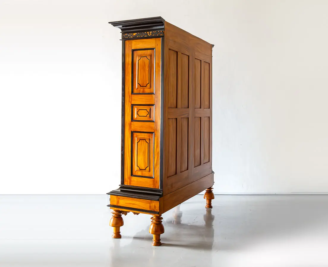 Antique Cupboards - Dutch Colonial Satinwood & Ebony Cupboard - The Past Perfect Collection - Singapore