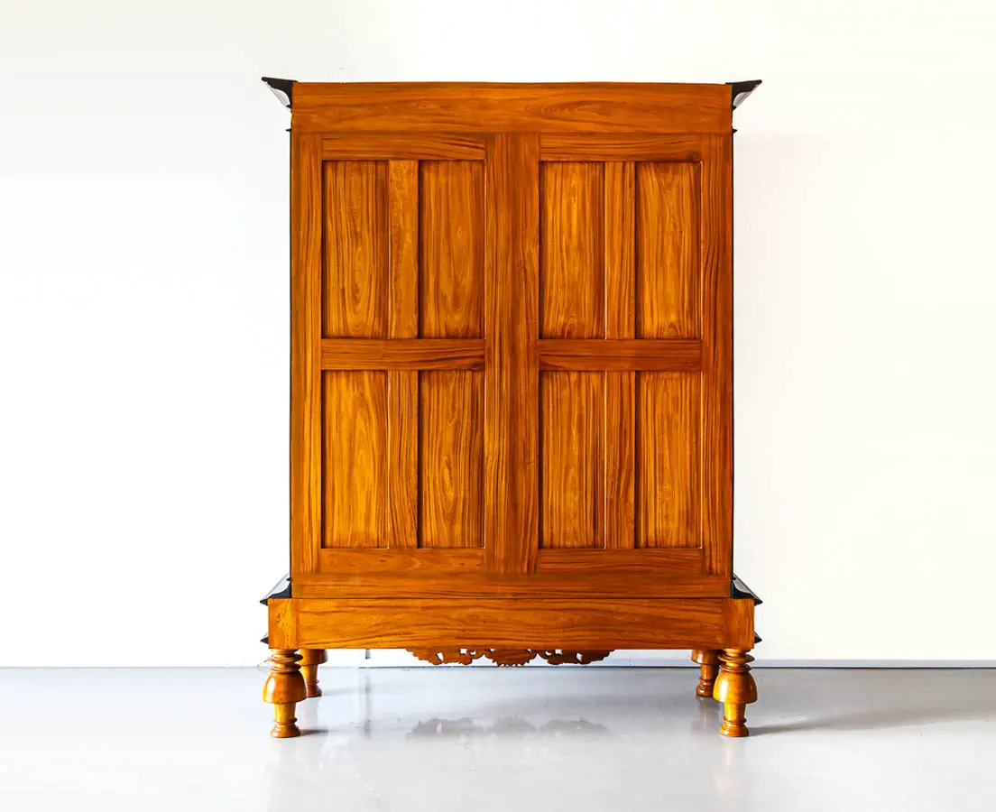 Antique Cupboards - Dutch Colonial Satinwood & Ebony Cupboard - The Past Perfect Collection - Singapore
