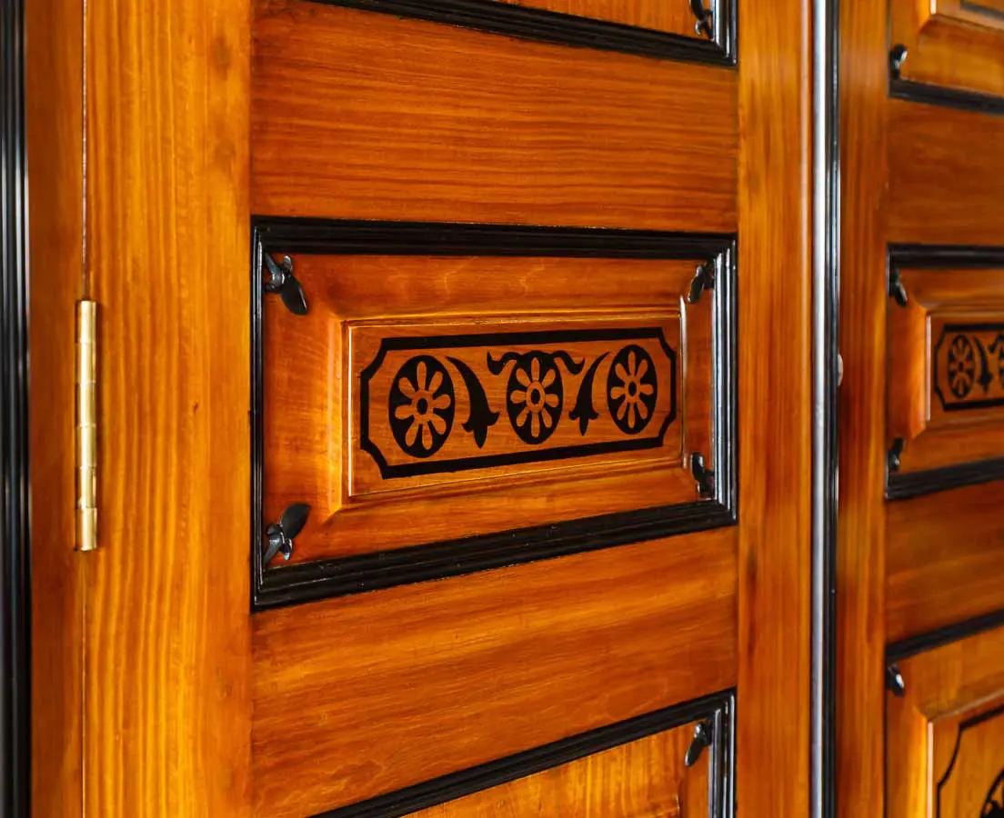 Antique Cupboards - Dutch Colonial Satinwood & Ebony Cupboard - The Past Perfect Collection - Singapore