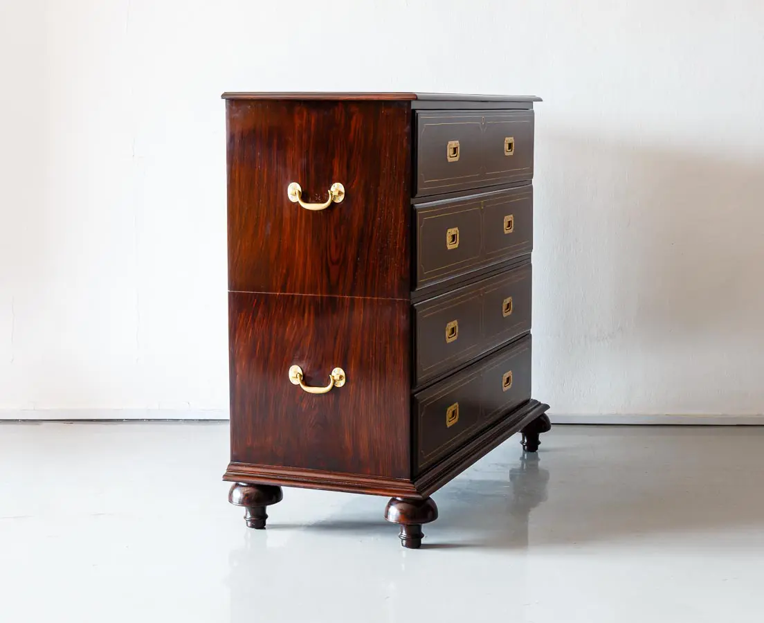 Antique Secretaire - British Colonial Secretaire Chest of Drawers - The Past Perfect Collection - Singapore