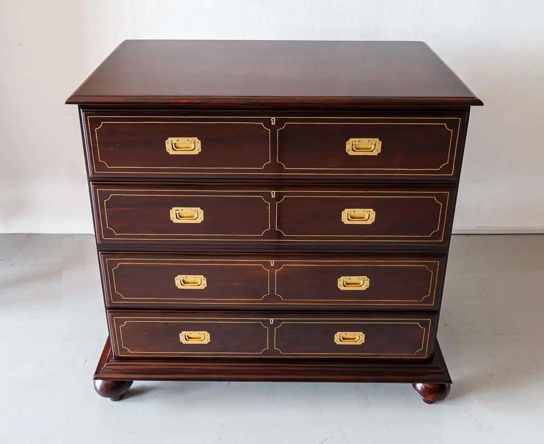 Antique Secretaire - British Colonial Secretaire Chest of Drawers - The Past Perfect Collection - Singapore