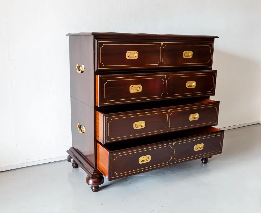 Antique Secretaire - British Colonial Secretaire Chest of Drawers - The Past Perfect Collection - Singapore