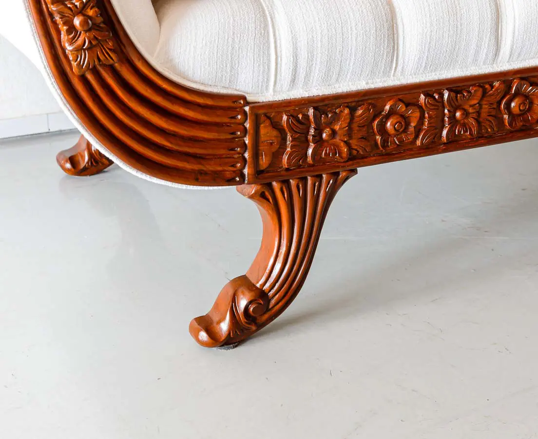 Antique Sofas - British Colonial Walnut Sofa - The Past Perfect Collection - Singapore