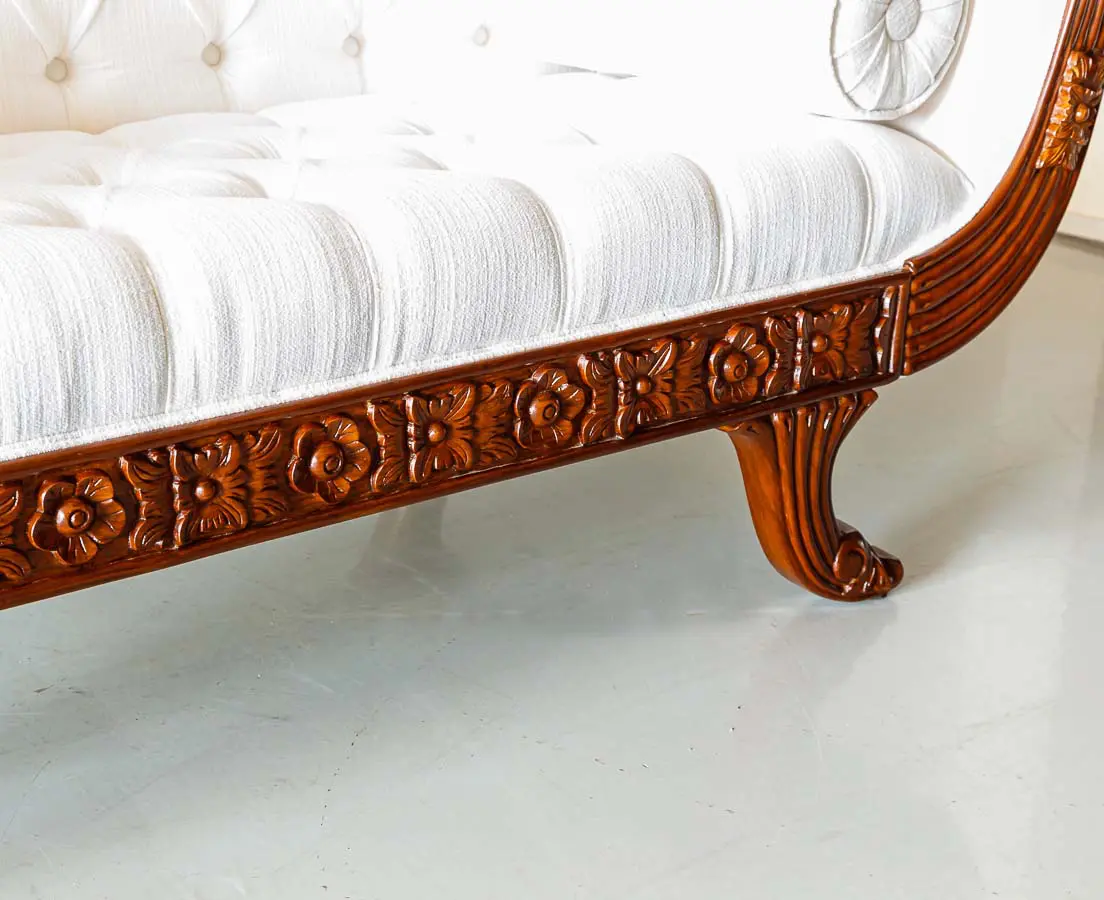 Antique Sofas - British Colonial Walnut Sofa - The Past Perfect Collection - Singapore