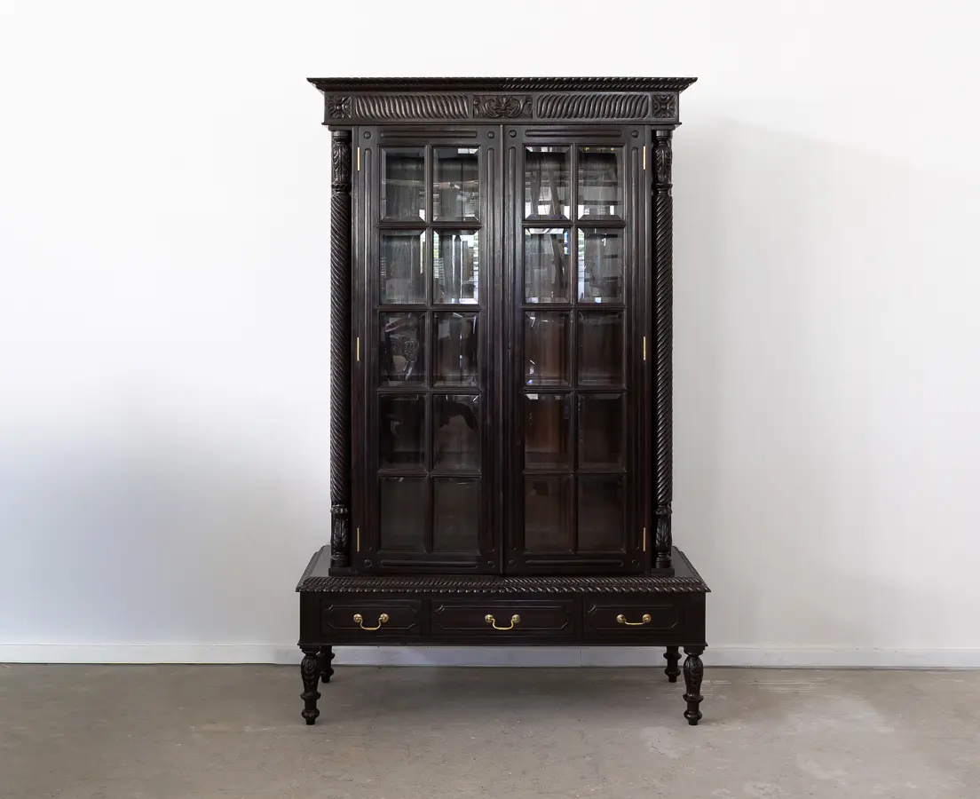Rosewood and Teakwood Bookcase