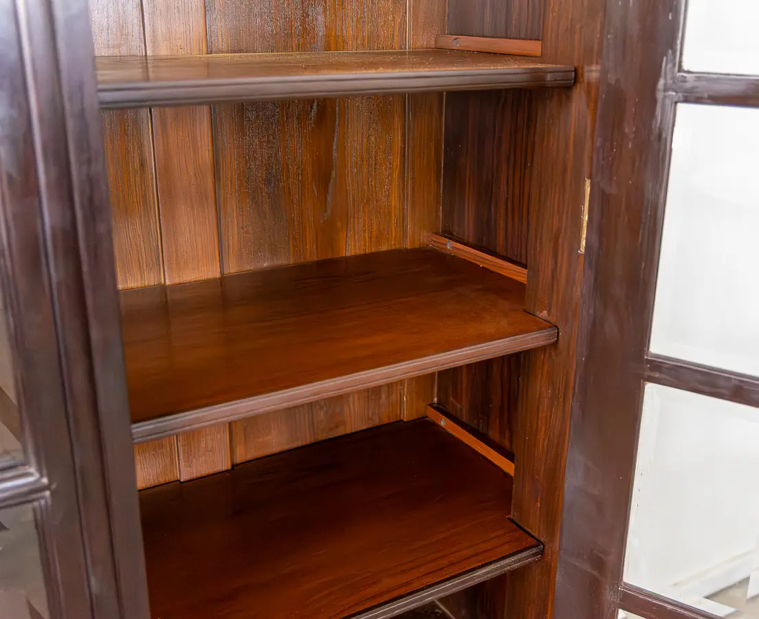 Rosewood and Teakwood Bookcase