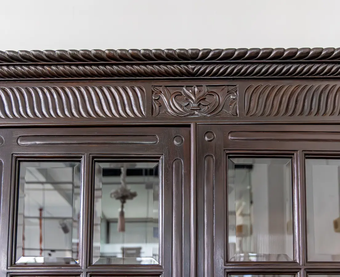 Rosewood and Teakwood Bookcase