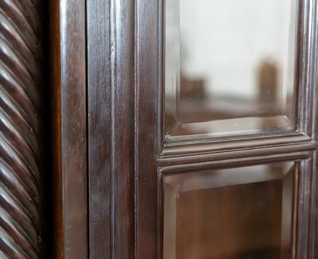 Rosewood and Teakwood Bookcase