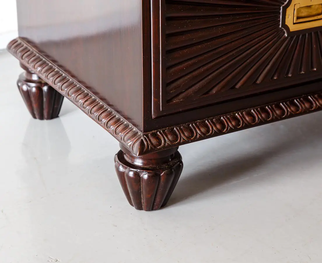 Antique Chest of Drawers - British Colonial Rosewood Secretaire Chest of Drawers - The Past Perfect Collection - Singapore