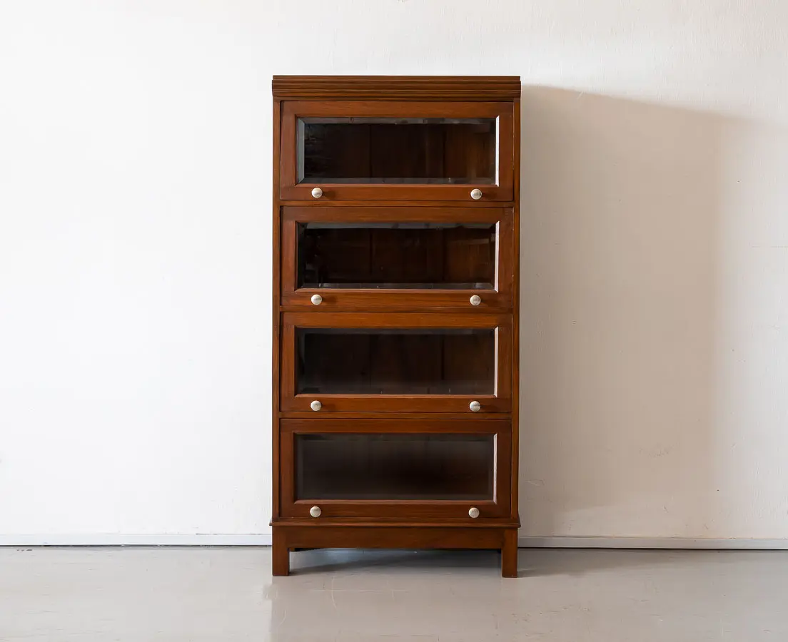 Antique Teakwood Barrister Bookcase - The Past Perfect Collection - Singapore